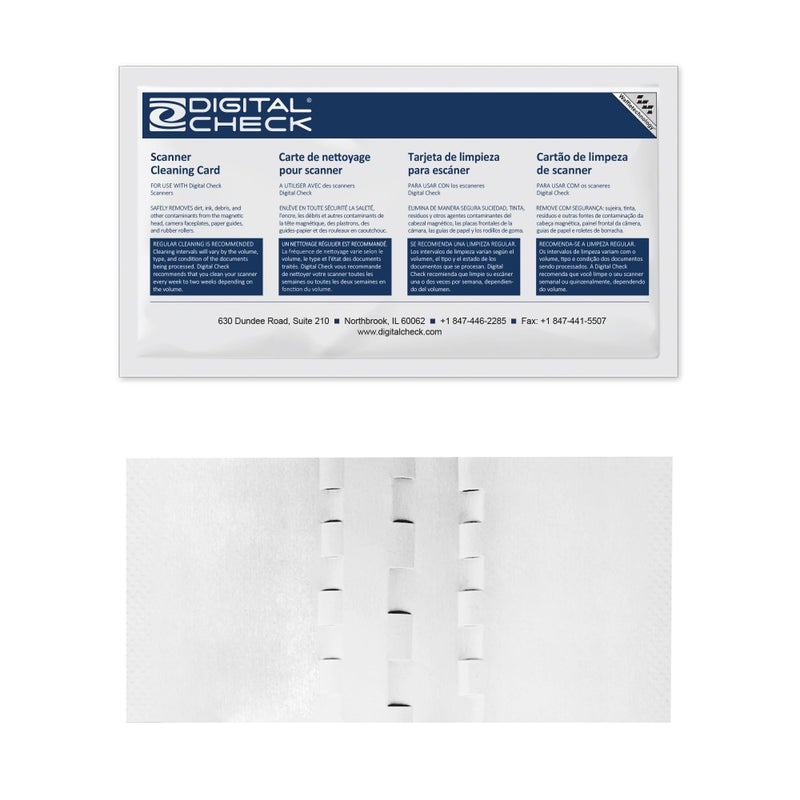 Waffletechnology KICTeam - WaffletechnologyÂ® Cleaning Cards for Digital Check Scanners (15 Cards) - Digital Check Tested & Approved - Presaturated with WonderSolvent - Image 1